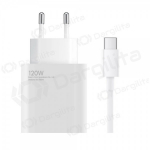 Telefono įkroviklis Xiaomi HyperCharge Combo BHR9462EU 120 W USB-A QC GaN baltas