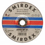 Abrazyvinis metalo &scaron;lifavimo diskas SMIRDEX 913 Metal, A24Q-BF80, 125x6.4x22 mm
