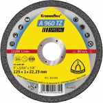 Abrazyvinis metalo pjovimo diskas KLINGSPOR A 960 TZ Special, 125x1,0x22,23 mm