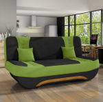 Sofa Ewa II, žalia / juoda