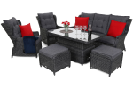 Lauko baldų komplektas MEMFIS GREY / GREY MELANGE