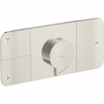 Dekoratyvinė dalis AXOR One potinkiniam termostatiniam mai&scaron;ytuvui, 3 fuknkcijų, nerūdijančio plieno spalvos (Stainless Steel Opt
