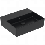 Praustuvas VILLEROY&BOCH Memento 2.0 500x420, pure black, C+ danga, be skylės mai&scaron;ytuvui