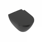 WC komplektas VILLEROY&BOCH Subway 2.0 Direct-Flush su dangčiu soft-close pure black