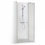 Du&scaron;o durys Brasta Glass RITA 995-998x2000 skaidrus stiklas, Nero frame