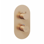 Potinkinis termostatinis vonios/du&scaron;o mai&scaron;ytuvas Espirit, skirtas R-box, 3 krypčių, &scaron;lifuotas rožinis auksas