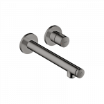 Praustuvo mai&scaron;ytuvas AXOR Uno Select 221 mm, 2 dalių, i&scaron; sienos, poliruoto juodo chromo spalvos (Polished Black Chrome)
