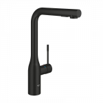 Plautuvės mai&scaron;ytuvas GROHE Essence L formos, matinis juodas (Matte Black)