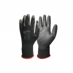 Pir&scaron;tinės nailoninės BLACK+poliuretaninės D-10