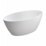 Laisvai pastatoma vonia OMNIRES SIENA M+, 161 x 81 cm, Balta blizgi : Auk&scaron;tis - 50 cm, Ilgis - 148 cm, Plotis - 75 cm, Spalva - Balta blizgi