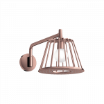 Du&scaron;o galva su laikikliu i&scaron; sienos AXOR LampShower/Nendo 275 1jet, su LED ap&scaron;vietimu, poliruoto raudono aukso spalvos (Polished R