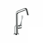 Plautuvės mai&scaron;ytuvas AXOR Citterio 260 su sukiojamu snapu, &scaron;lifuoto juodo chromo spalvos (Brushed Black Chrome)