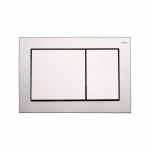 TECEbase plastikinis vandens nuleidimo klavi&scaron;as, chromuota matinė : Medžiaga - Plastikas, Spalva - Chromuota