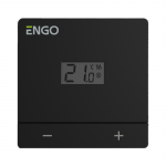 ENGO EASY-BATB laidinis vir&scaron;tinkinis termostatas 2xAAA, juodas