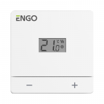 ENGO EASY-BATW laidinis vir&scaron;tinkinis termostatas 2xAAA, baltas