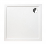 Akrilinis du&scaron;o padėklas Roth Flat Kvadro 100x100 cm cm, baltas blizgus, kvadratinis : Matmuo - 100 x 100 cm, Medžiaga - Akrilas, Spalva - Balta blizgi