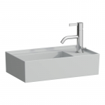 Praustuvas Laufen KARTELL 460x280x120 mm, su 1 anga mai&scaron;ytuvui, be perlajos, spalva - pilka matinė