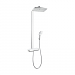 Termostatinė du&scaron;o sistema HANSGROHE Raindance E 360, 1 srovės, spalva - balta/chromo (white/chrome)