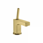Praustuvo mai&scaron;ytuvas AXOR Citterio 80 su svirtiniu (pop-up) dugno vožtuvu, &scaron;lifuoto žalvario spalvos (Brushed Brass)