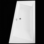 Kampinė asimetrinė vonia ROTH KUBIC ASYMMETRIC (L) 170x110 cm