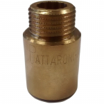 Prailginimas PATTARONI 1/2"x25mm, žalvaris