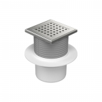Trapas d110 Hydro nerūdijančio plieno rėmelis, Gate grotelės, vertikalus 12,5x12,5cm