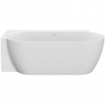 Laisvai pastatoma vonia Ravak Freedom Corner II Tec K, 175x86 cm, Balta matinė/balta, sifono dangtelis baltos spalvos : Auk&scaron;tis - 58 cm, Ilgis - 175 cm, Plotis - 86 cm, Spalva - Balta