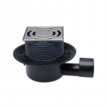 Trapas vidaus patalpoms DN50/75 horizontalus, 145x145mm su tvirtinimu "Klick-Klack" 138x138mm su sausu "Primus" sifonu