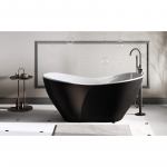 &bdquo;Viya Black&White&ldquo; mineralinio liejimo laisvai stovinti vonia