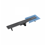 Du&scaron;o latakas Besco Virgo Gold Duo , 90 cm, su įklijuojama plytele, grafitas : Ilgis - 90 cm, Medžiaga - Plastikas, Spalva - Grafitas