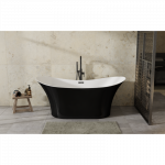 &bdquo;Amber Black&White&ldquo; laisvai stovinti vonia