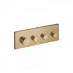 Dekoratyvinė dalis AXOR ShowerSolutions potinkiniam termostatiniam moduliui, 3 funkcijų, &scaron;lifuotos bronzos spalvos (Brushed Bron