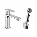 Praustuvo mai&scaron;ytuvas HANSGROHE Rebris S 110 su rankiniu bidė du&scaron;eliu, 1,6 m du&scaron;o žarna, spalva - chromo (chrome)