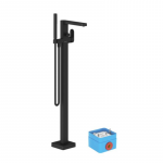 Grindinis vonios mai&scaron;ytuvas Chrome, juodas (be R-box)