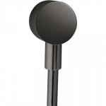 Potinkinio du&scaron;o jungtis AXOR Starck su atbuliniu vožtuvu, poliruoto juodo chromo spalvos (Polished Black Chrome)