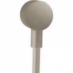 Potinkinio du&scaron;o jungtis AXOR Starck su atbuliniu vožtuvu, &scaron;lifuoto nikelio spalvos (Brushed Nickel)