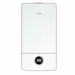 Kondensacinis pakabinamas dujų katilas Bosch Bosch CONDENS GC 7000iW 14 P, su galimybe pajungti vandens &scaron;ildytuvą, 14kW, baltas
