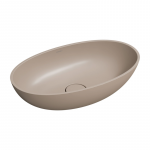 Pastatomas ant stalvir&scaron;io praustuvas Omnires SHELL M+ 60 x 35 cm, matinis  kopų smėlis : Gylis - 35 cm, Medžiaga - Keramika, Montavimo tipas - Pastatomi, Plotis - 60 cm, Spalva - Baltas matinis kopų smėlis