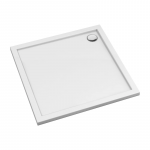 Akrilinis du&scaron;o padėklas OMNIRES MERTON 80 x 80 cm, baltas blizgus, kvadratinis, : Matmuo - 80 x 80 cm, Medžiaga - Akrilas, Spalva - Balta blizgi