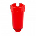Aklė ilga su tarpine 1/2" raudona