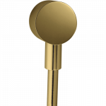 Potinkinio du&scaron;o jungtis AXOR Starck su atbuliniu vožtuvu, poliruoto aukso spalvos (Polished Gold Optic)