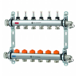 Grindinio &scaron;ildymo kolektorius reguliuojamas su srauto reguliatoriais 9 žiedų TA HYDRONICS Dynacon Eclipse