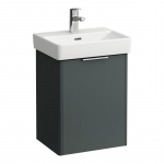 Spintelė praustuvui Laufen BASE 415x325x530 mm, 1 durelės (lankstai kairėje), praustuvui 815961, spalva - traffic grey
