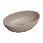Pastatomas ant stalvir&scaron;io praustuvas Omnires SHELL M+ 50 x 32 cm,  matinis smėlis : Gylis - 32 cm, Medžiaga - Keramika, Montavimo tipas - Pastatomi, Plotis - 50 cm, Spalva - Smėlio