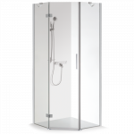 Du&scaron;o kabina Brasta Glass LUKA 975-988x975-988x2000 skaidrus stiklas