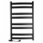 Džiovintuvas Laris Atlant C8, 500x900, juodas matinis, pajungimas ir valdymas kairėje : Auk&scaron;tis - 90 cm, Medžiaga - Plienas, Plotis - 50 cm, Spalva - Juoda matinė
