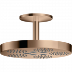 Du&scaron;o galva su laikikliu i&scaron; lubų AXOR One 280 1jet, poliruoto raudono aukso spalvos (Polished Red Gold)