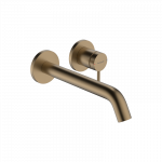 Praustuvo mai&scaron;ytuvas HANSGROHE Tecturis S 225 EcoSmart+, i&scaron; sienos, su neužsidarančiu dugno vožtuvu, spalva - &scaron;lifuotos bronzos
