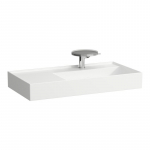 Praustuvas Laufen KARTELL 900x460x120 mm, platus kra&scaron;tas kairėje, su 1 anga mai&scaron;ytuvui viduryje, be perlajos, spalva - balta LCC