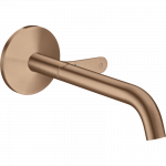 Praustuvo mai&scaron;ytuvas AXOR One Select 220 mm, i&scaron; sienos, &scaron;lifuoto raudono aukso spalvos (Brushed Red Gold)